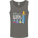 RPG Gaming I'm Doing Side Quests Gamer Mens Vest Tank Top Charcoal