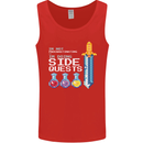 RPG Gaming I'm Doing Side Quests Gamer Mens Vest Tank Top Red