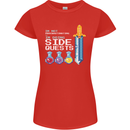 RPG Gaming I'm Doing Side Quests Gamer Womens Petite Cut T-Shirt Red