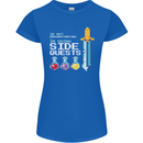 RPG Gaming I'm Doing Side Quests Gamer Womens Petite Cut T-Shirt Royal Blue