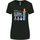 RPG Gaming I'm Doing Side Quests Gamer Womens Wider Cut T-Shirt Black