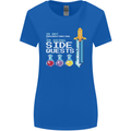 RPG Gaming I'm Doing Side Quests Gamer Womens Wider Cut T-Shirt Royal Blue
