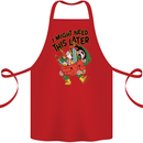 RPG Might Need this Later Role Playing Game Cotton Apron 100% Organic Red