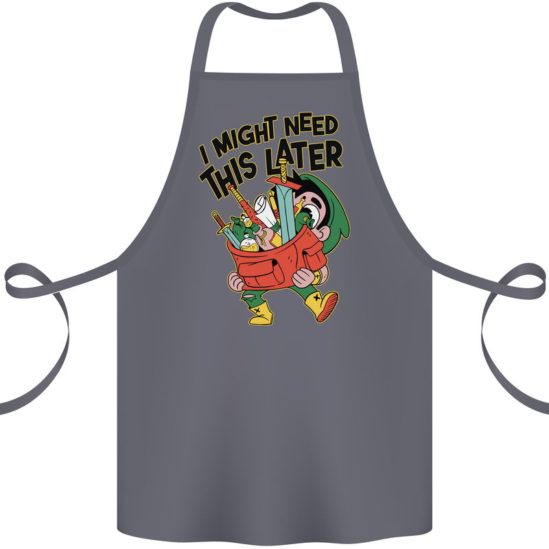 RPG Might Need this Later Role Playing Game Cotton Apron 100% Organic Steel