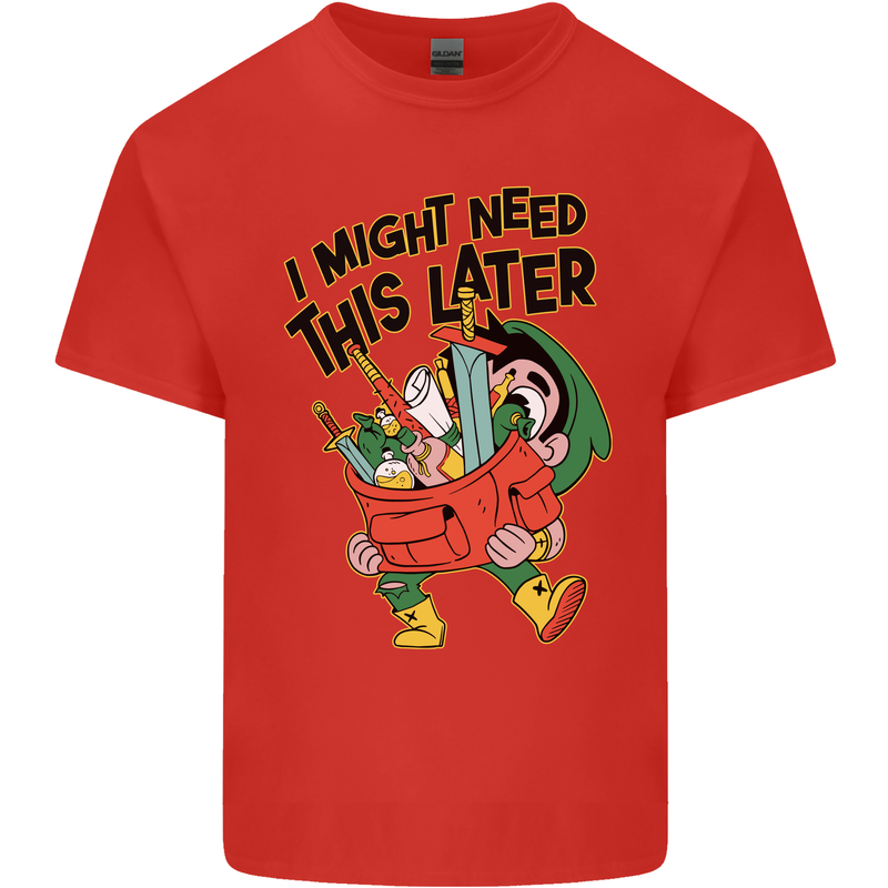 RPG Might Need this Later Role Playing Game Kids T-Shirt Childrens Red