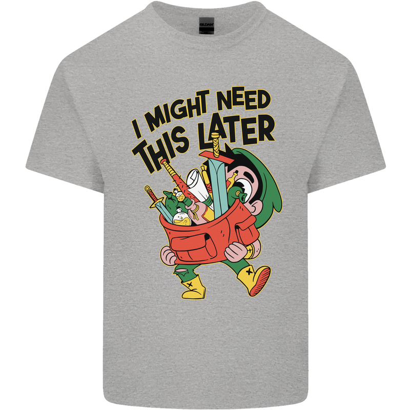 RPG Might Need this Later Role Playing Game Kids T-Shirt Childrens Sports Grey