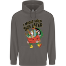 RPG Might Need this Later Role Playing Game Mens 80% Cotton Hoodie Charcoal