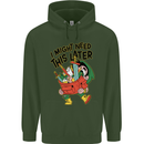 RPG Might Need this Later Role Playing Game Mens 80% Cotton Hoodie Forest Green