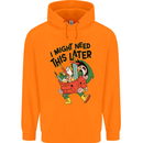 RPG Might Need this Later Role Playing Game Mens 80% Cotton Hoodie Orange