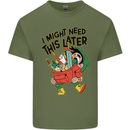 RPG Might Need this Later Role Playing Game Mens Cotton T-Shirt Tee Top Military Green