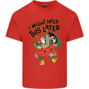 RPG Might Need this Later Role Playing Game Mens Cotton T-Shirt Tee Top Red