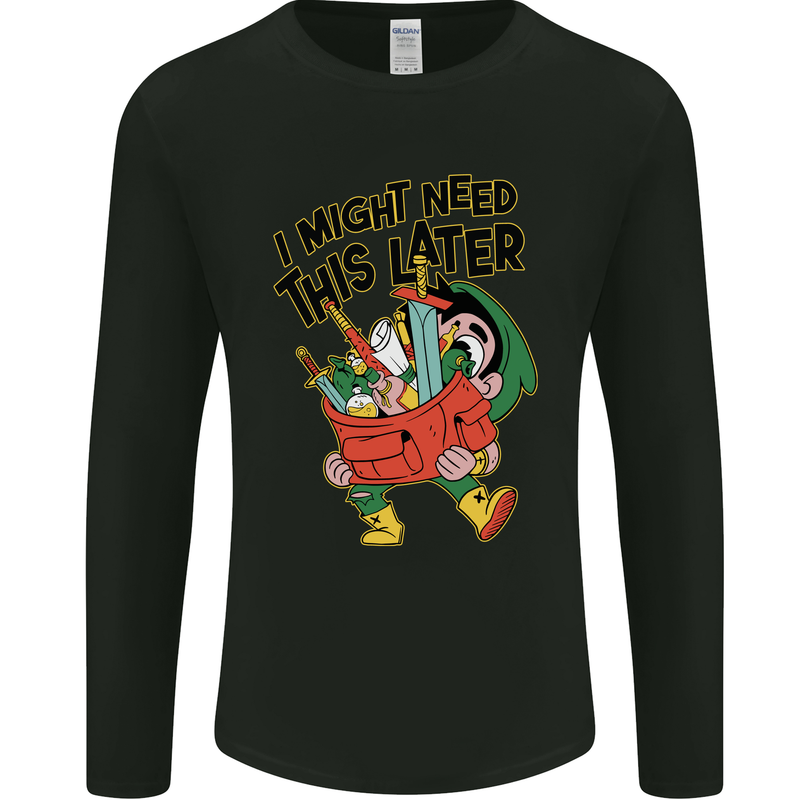 RPG Might Need this Later Role Playing Game Mens Long Sleeve T-Shirt Black