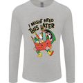 RPG Might Need this Later Role Playing Game Mens Long Sleeve T-Shirt Sports Grey