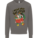 RPG Might Need this Later Role Playing Game Mens Sweatshirt Jumper Charcoal
