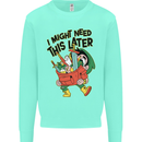 RPG Might Need this Later Role Playing Game Mens Sweatshirt Jumper Peppermint
