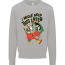 RPG Might Need this Later Role Playing Game Mens Sweatshirt Jumper Sports Grey