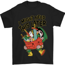 RPG Might Need this Later Role Playing Game Mens T-Shirt Cotton Gildan Black