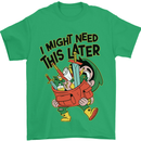 RPG Might Need this Later Role Playing Game Mens T-Shirt Cotton Gildan Irish Green