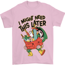 RPG Might Need this Later Role Playing Game Mens T-Shirt Cotton Gildan Light Pink