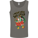 RPG Might Need this Later Role Playing Game Mens Vest Tank Top Charcoal