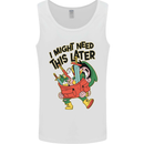 RPG Might Need this Later Role Playing Game Mens Vest Tank Top White
