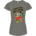 RPG Might Need this Later Role Playing Game Womens Petite Cut T-Shirt Charcoal