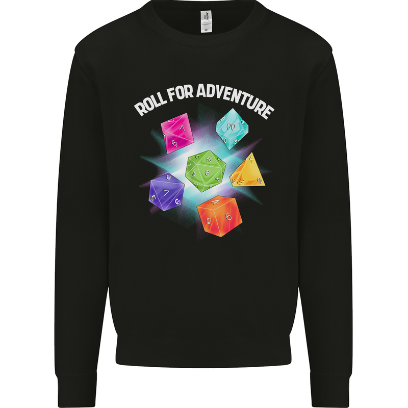 RPG Role Play Games Adventure Kids Sweatshirt Jumper Black