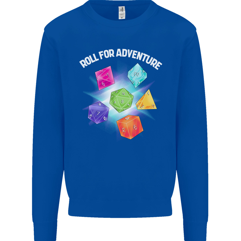 RPG Role Play Games Adventure Kids Sweatshirt Jumper Royal Blue