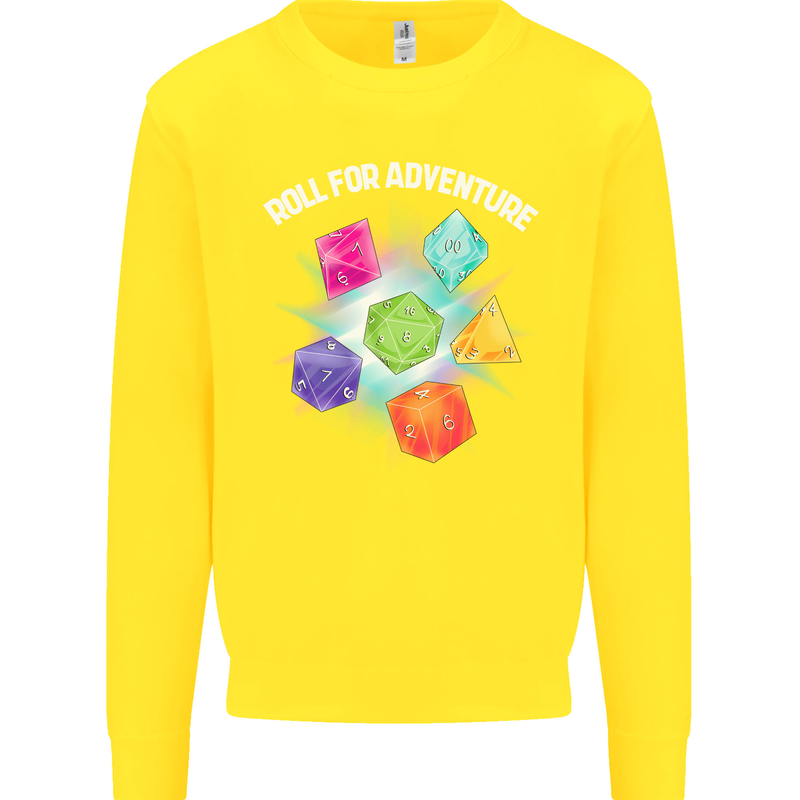 RPG Role Play Games Adventure Kids Sweatshirt Jumper Yellow