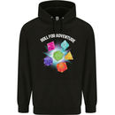 RPG Role Play Games Adventure Mens 80% Cotton Hoodie Black