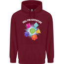 RPG Role Play Games Adventure Mens 80% Cotton Hoodie Maroon