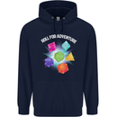 RPG Role Play Games Adventure Mens 80% Cotton Hoodie Navy Blue