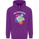 RPG Role Play Games Adventure Mens 80% Cotton Hoodie Purple