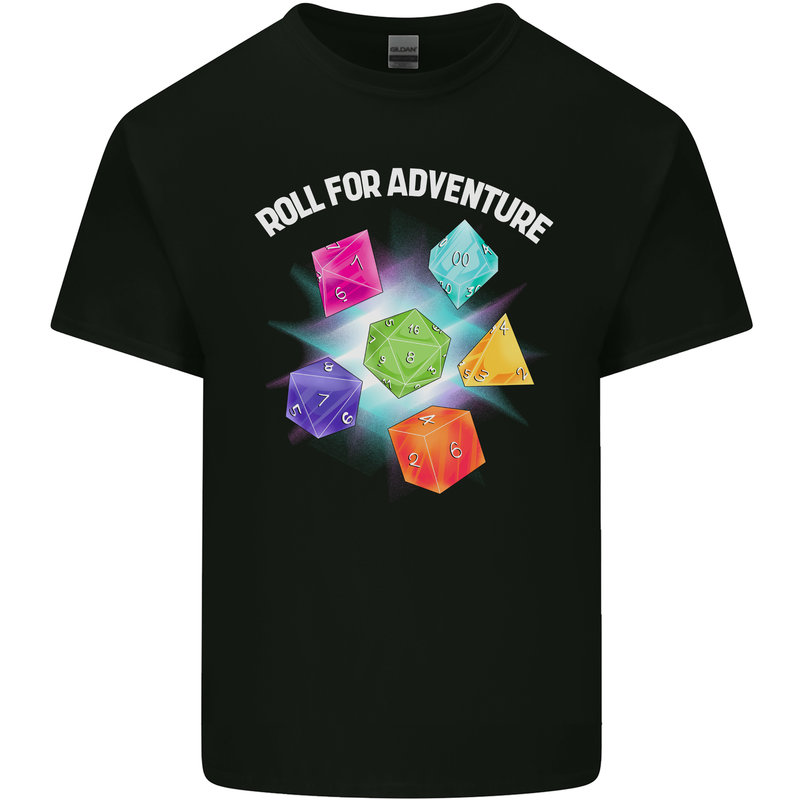 RPG Role Play Games Adventure Mens Cotton T-Shirt Tee Top Black