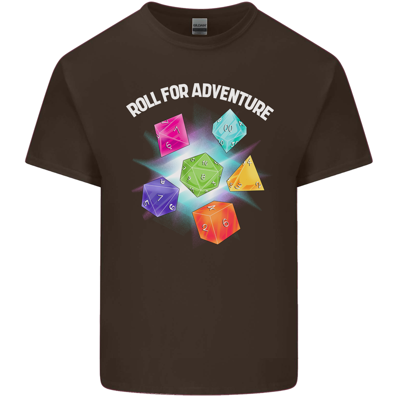 RPG Role Play Games Adventure Mens Cotton T-Shirt Tee Top Dark Chocolate