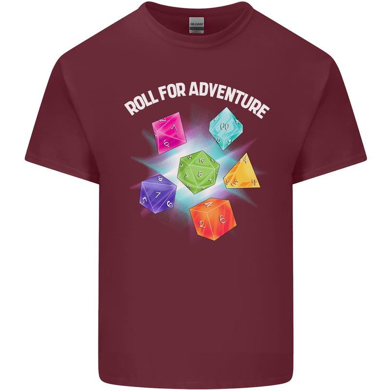 RPG Role Play Games Adventure Mens Cotton T-Shirt Tee Top Maroon