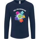 RPG Role Play Games Adventure Mens Long Sleeve T-Shirt Navy Blue