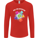 RPG Role Play Games Adventure Mens Long Sleeve T-Shirt Red