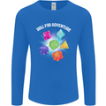 RPG Role Play Games Adventure Mens Long Sleeve T-Shirt Royal Blue