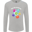 RPG Role Play Games Adventure Mens Long Sleeve T-Shirt Sports Grey