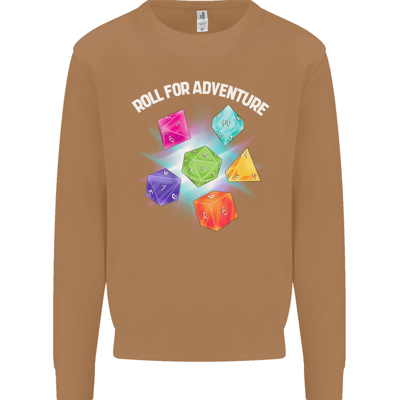 RPG Role Play Games Adventure Mens Sweatshirt Jumper Caramel Latte
