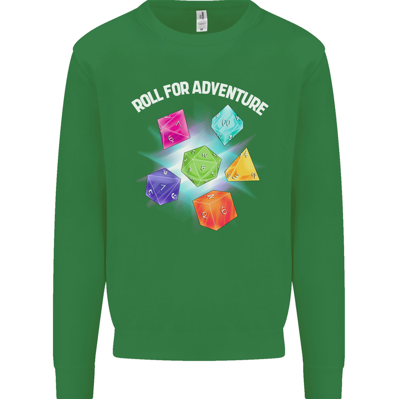 RPG Role Play Games Adventure Mens Sweatshirt Jumper Irish Green