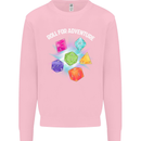 RPG Role Play Games Adventure Mens Sweatshirt Jumper Light Pink