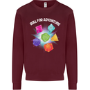 RPG Role Play Games Adventure Mens Sweatshirt Jumper Maroon
