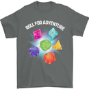 RPG Role Play Games Adventure Mens T-Shirt 100% Cotton Charcoal
