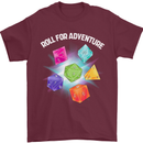 RPG Role Play Games Adventure Mens T-Shirt 100% Cotton Maroon
