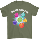 RPG Role Play Games Adventure Mens T-Shirt 100% Cotton Military Green