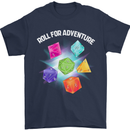 RPG Role Play Games Adventure Mens T-Shirt 100% Cotton Navy Blue
