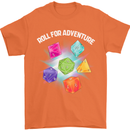 RPG Role Play Games Adventure Mens T-Shirt 100% Cotton Orange