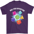 RPG Role Play Games Adventure Mens T-Shirt 100% Cotton Purple